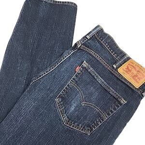Levis 541 Jeans Mens Dark Wash Blue Denim Athletic Taper Size 38X33
